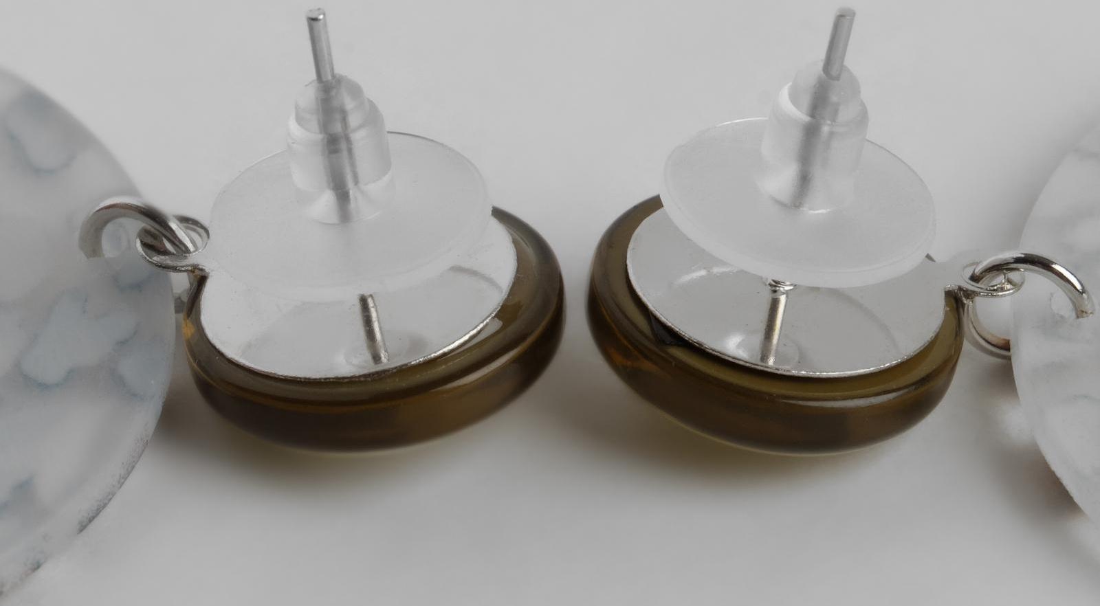 Серьги пластик 