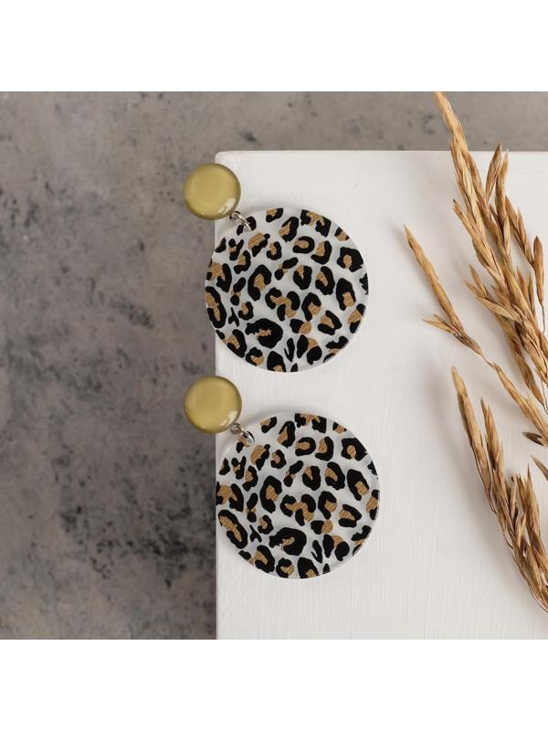 Серьги пластик 