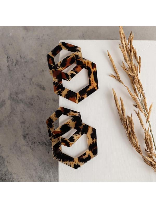 Серьги пластик 