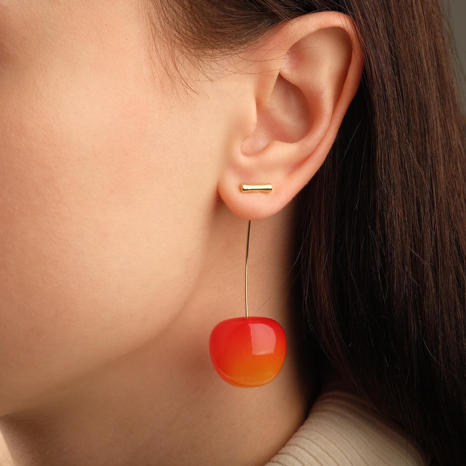 Серьги пластик 