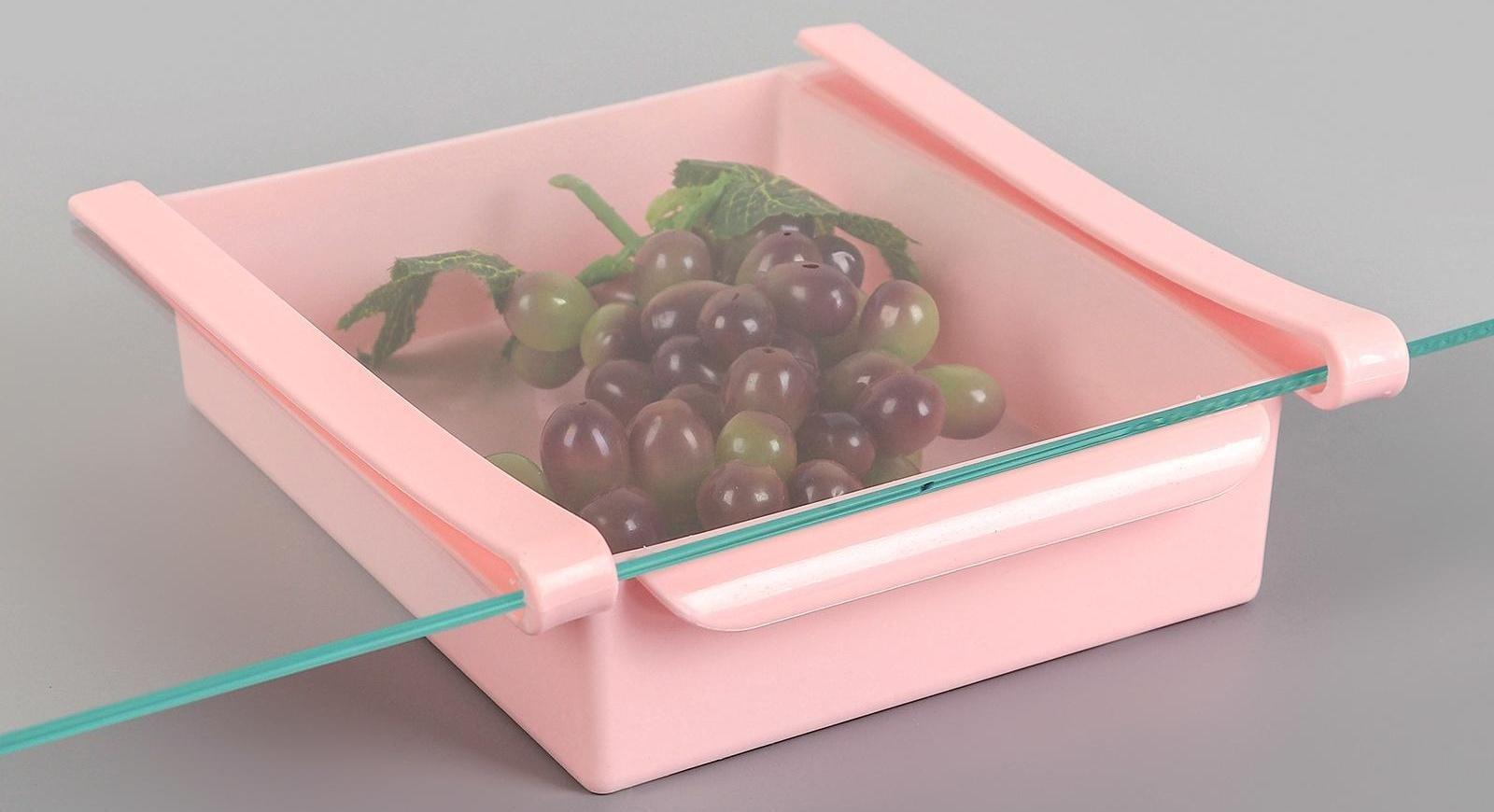 Полка подвесная в холодильник, 22×20×7 см, цвет МИКС