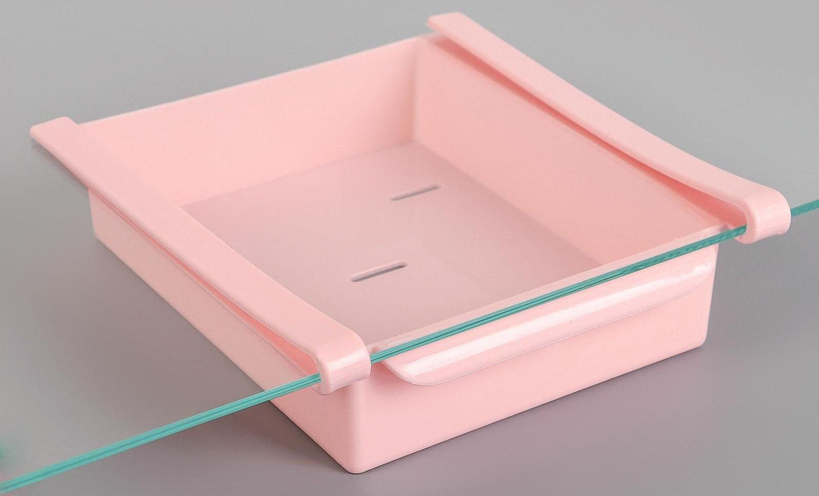 Полка подвесная в холодильник, 22×20×7 см, цвет МИКС