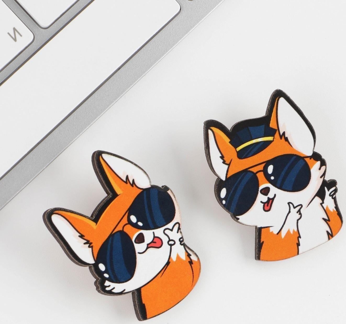 Значки для друзей «Идеальные напарники», 2 шт.