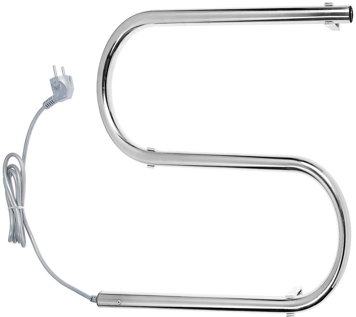 Полотенцесушитель электрический ТЕРА, S-образный, 420х500 мм, правый