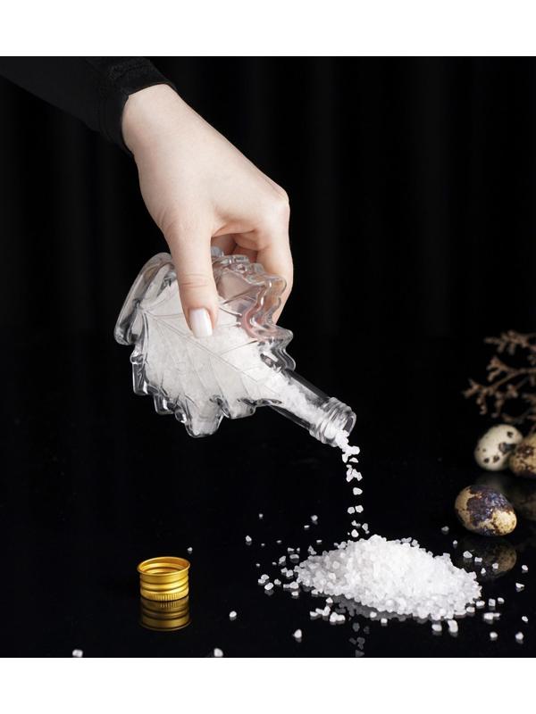 Бутылка стеклянная «Клён», 100 мл, 10×3,5×14 см