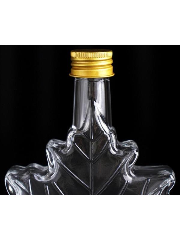 Бутылка стеклянная «Клён», 100 мл, 10×3,5×14 см