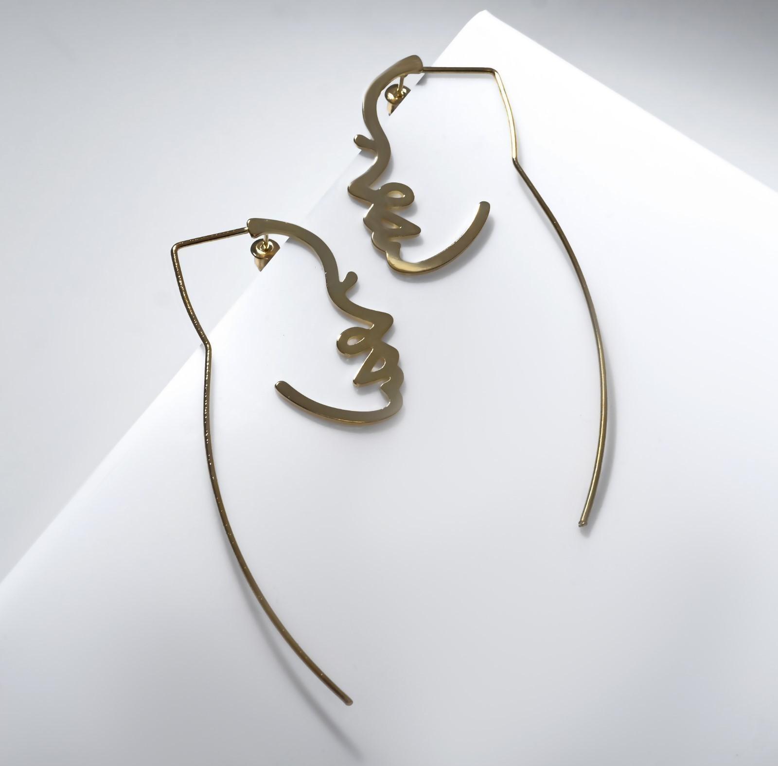 Серьги металл 