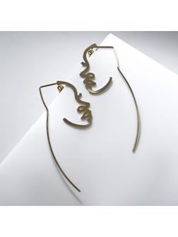 Серьги металл 