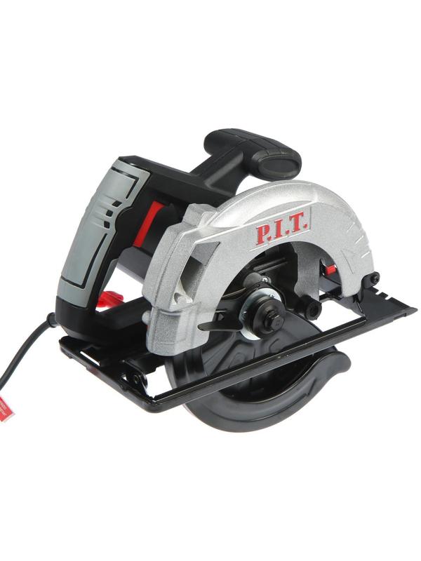 Пила циркулярная P.I.T. PKS185-D1, 1250 Вт, 4800 об/мин, d=185 мм, пропила 60 мм, ±45°
