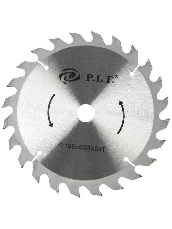 Пила циркулярная P.I.T. PKS185-D1, 1250 Вт, 4800 об/мин, d=185 мм, пропила 60 мм, ±45°