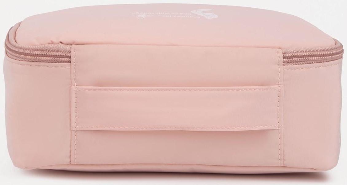 Косметичка на молнии, цвет розовый