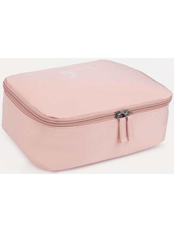 Косметичка на молнии, цвет розовый
