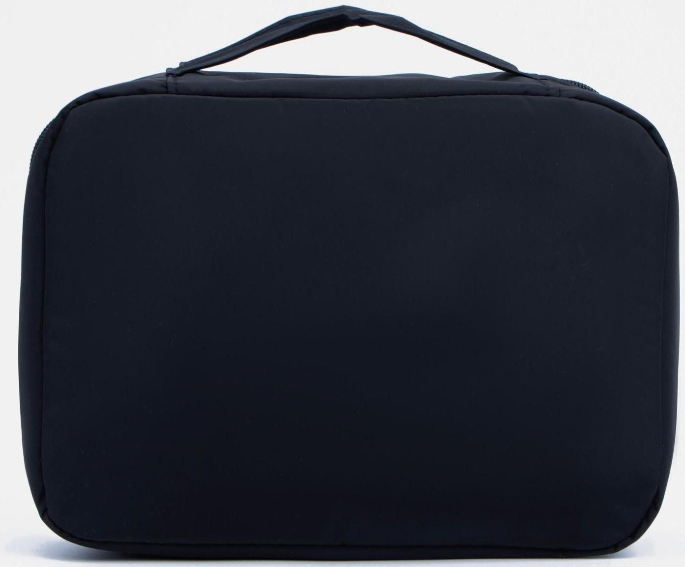 Косметичка на молнии, цвет чёрный