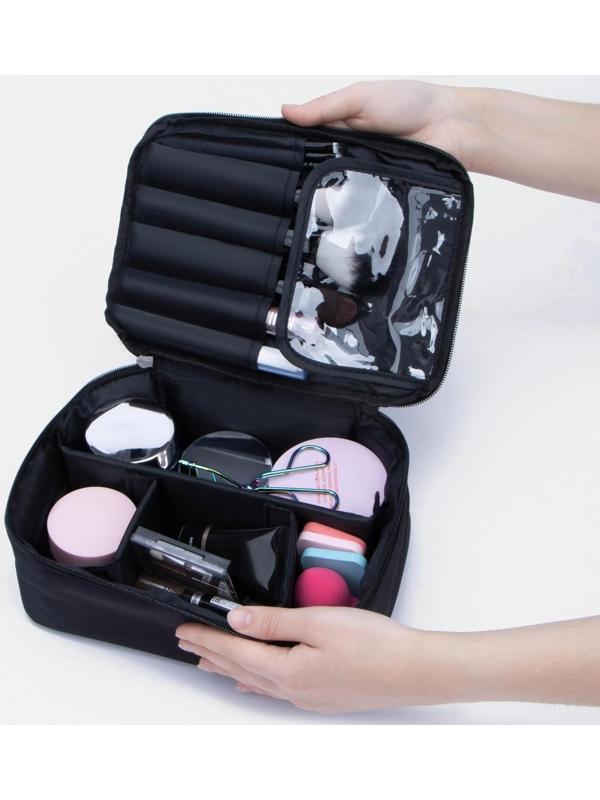 Косметичка на молнии, цвет чёрный