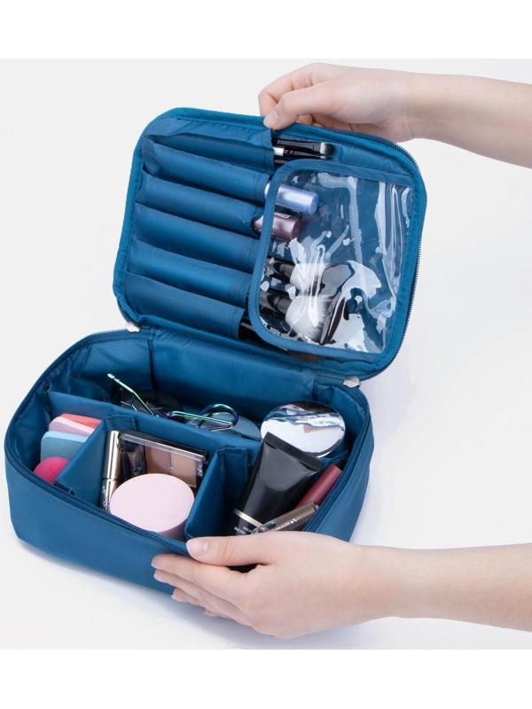 Косметичка на молнии, цвет бирюзовый
