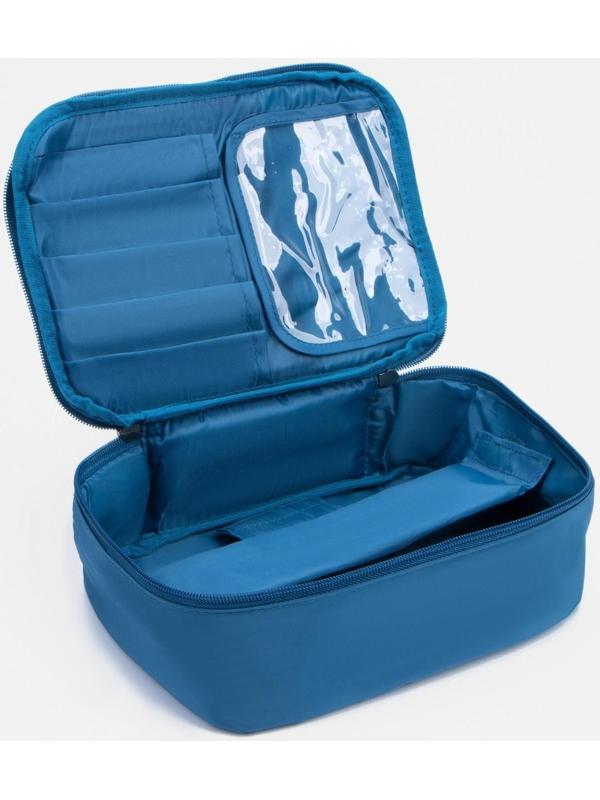 Косметичка на молнии, цвет бирюзовый