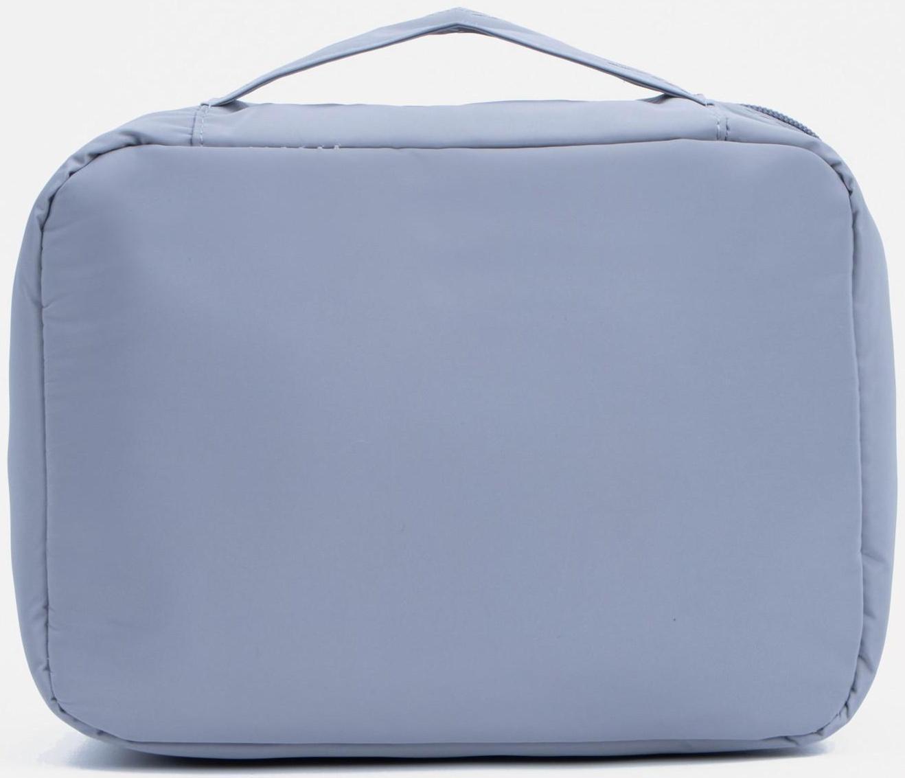 Косметичка на молнии, цвет серый