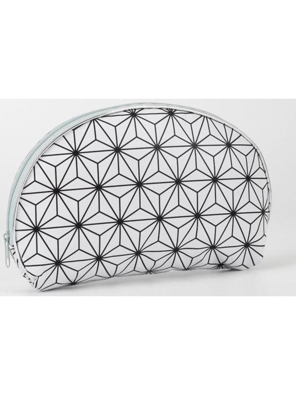 Набор косметичек 5 в 1 на молниях, цвет серый