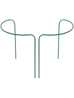 Кустодержатель, d = 70 см, h = 60 см, d = 1 см, металл, набор 2 шт., зелёный