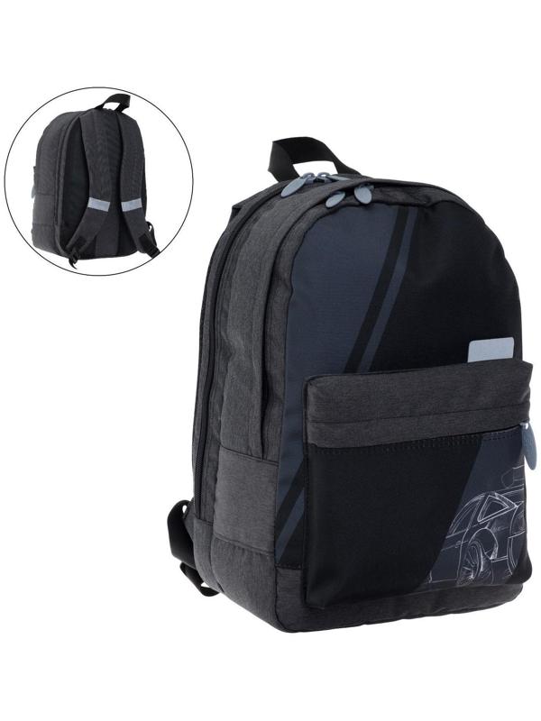 Рюкзак молодёжный, 38 х 28 х 19 см, эргономичная спинка, Calligrata Э 