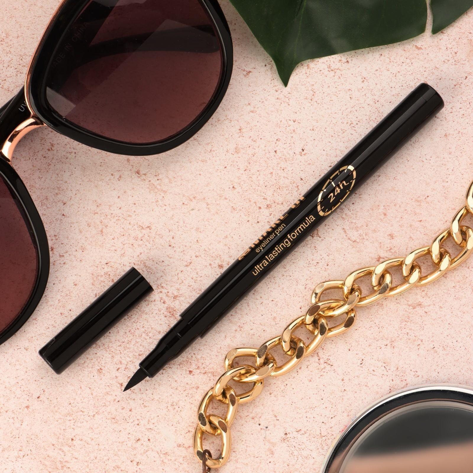 Подводка-фломастер для глаз Eveline Art Prof Make-Up, водостойкая, тон чёрный