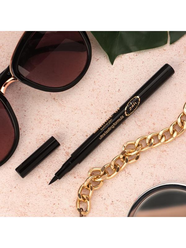 Подводка-фломастер для глаз Eveline Art Prof Make-Up, водостойкая, тон чёрный