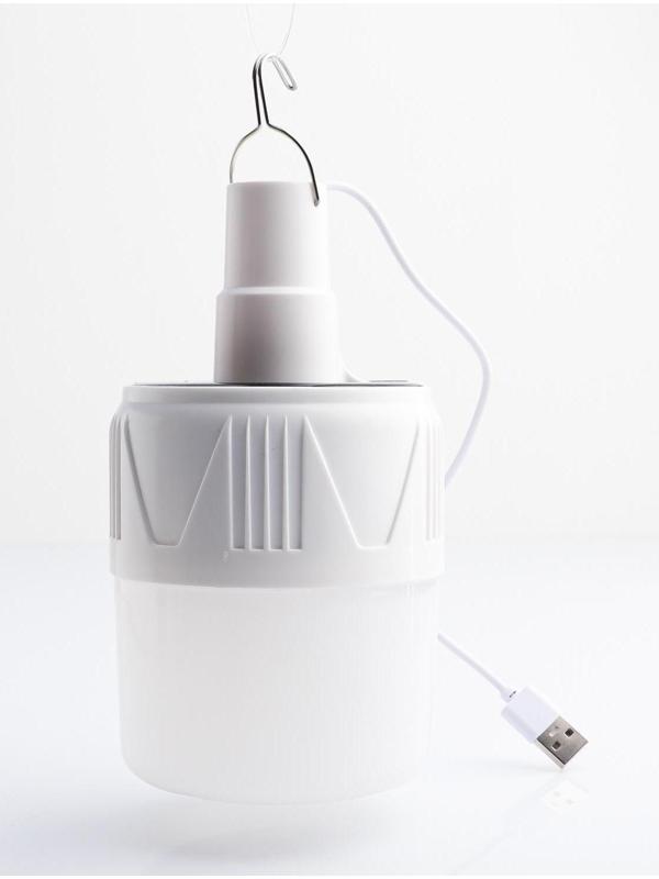 Фонарь кемпинговый аккумуляторный, 12 Вт, 1200 мАч, 24 LED, 5 режимов, солнечная батарея, 16.5 х 8.5