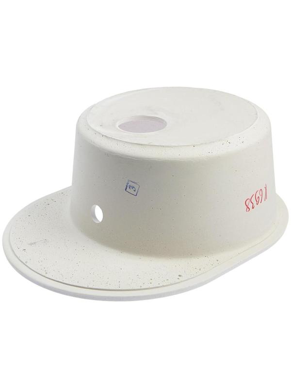 Мойка кухонная из камня ZETT lab. 10/Q7, 575х440х215 мм, матовая, цвет хлопок