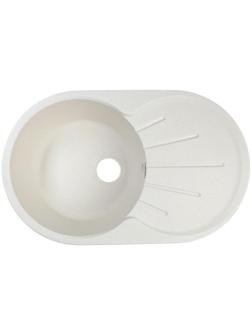 Мойка кухонная из камня ZETT lab. 110/Q7, 730x450x210 мм, матовая, цвет хлопок