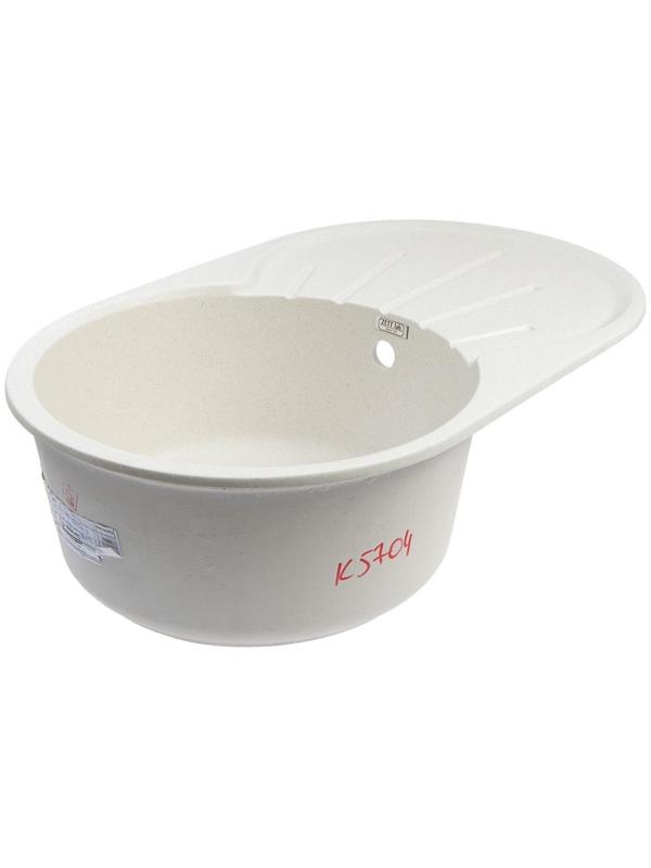 Мойка кухонная из камня ZETT lab. 110/Q7, 730x450x210 мм, матовая, цвет хлопок