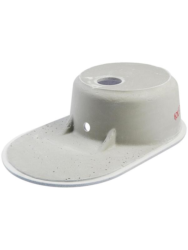 Мойка кухонная из камня ZETT lab. 110/Q8, 730x450x210 мм, матовая, темно-серая