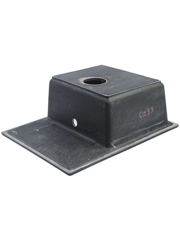 Мойка кухонная из камня ZETT lab. 150/Q4, 575х470х177 мм, матовая, черная