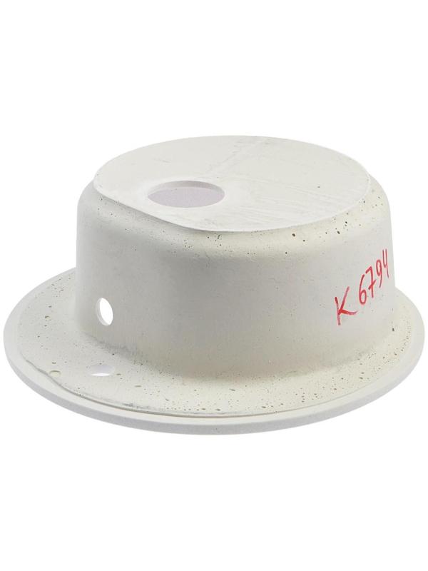 Мойка кухонная из камня ZETT lab. 3/Q7, d=510 мм, глубина 19 см, матовая, цвет хлопок