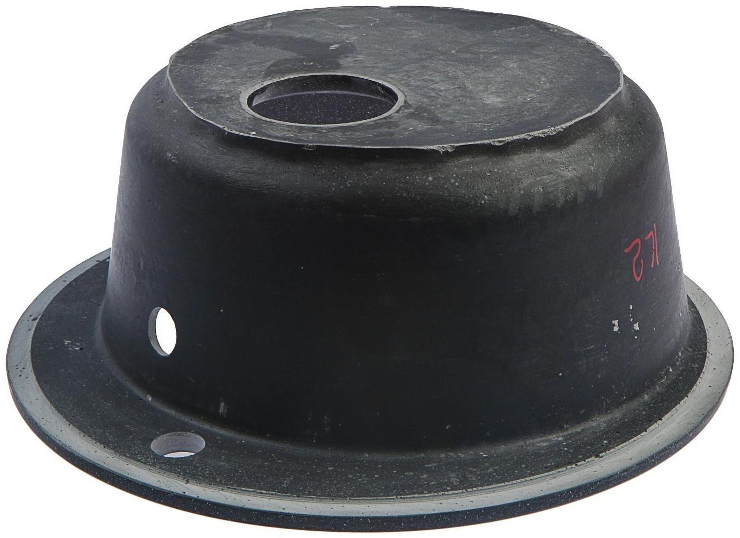 Мойка кухонная из камня ZETT lab. 30/Q4, d=475 мм, матовая, черная