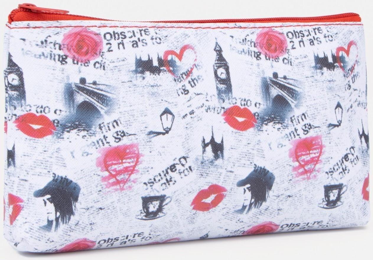 Косметичка на молнии, цвет белый