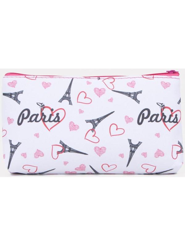 Косметичка на молнии, цвет белый