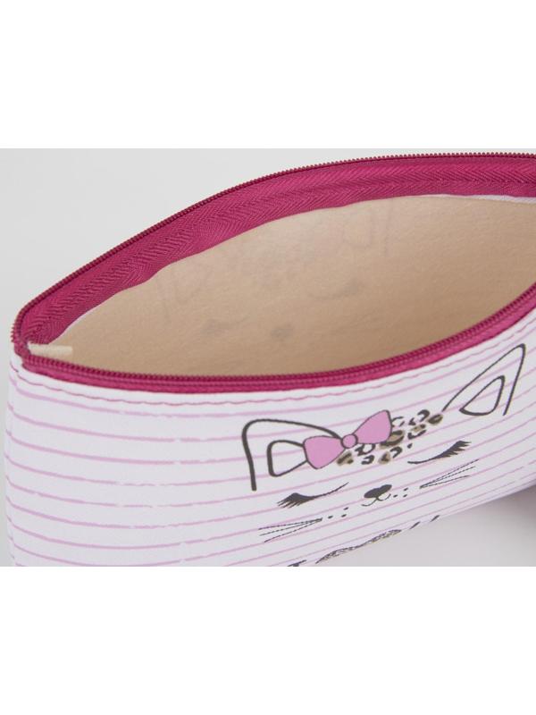 Косметичка на молнии, цвет розовый