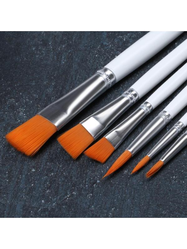 Набор кондитерских кисточек для декорирования Доляна «Ларсон», 6 шт