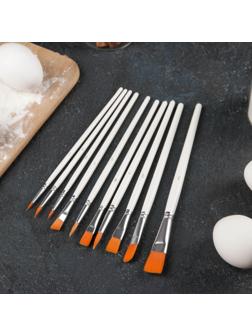 Набор кондитерских кисточек для декорирования Доляна «Ларсон», 10 шт