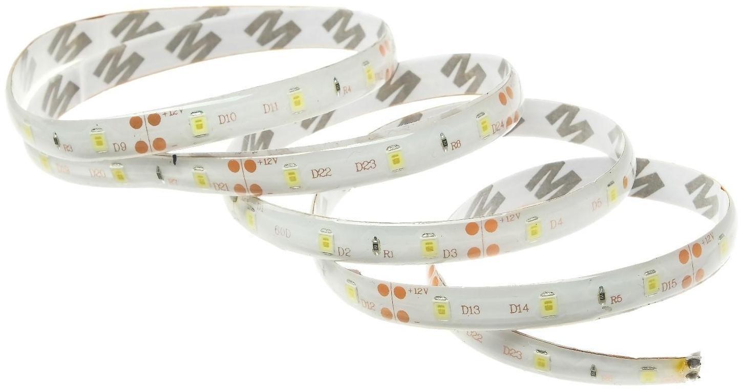 Светодиодная автомобильная лента 12 В, 54 LED, 90х0.8 см, IP68, свет белый