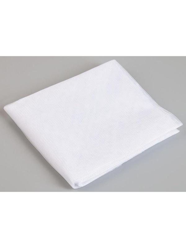 Сетка антимоскитная на окна для защиты от насекомых, 150×130 см, крепление на липучку, цвет белый