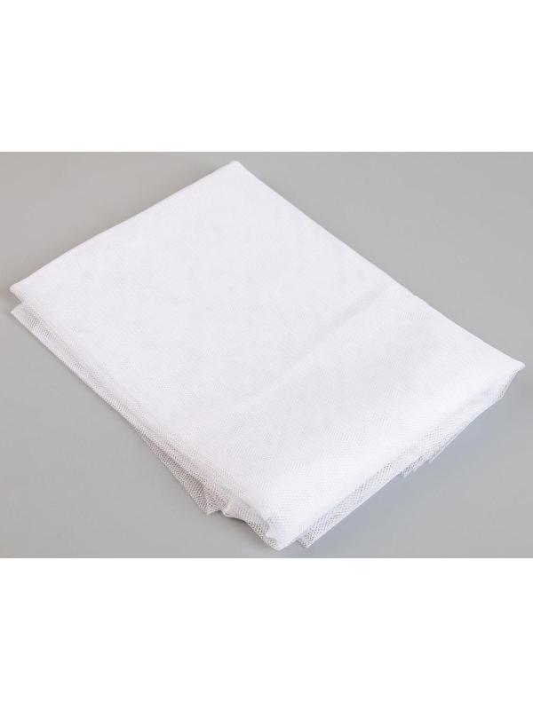 Сетка антимоскитная на окна для защиты от насекомых, 150×180 см, крепление на липучку, цвет белый