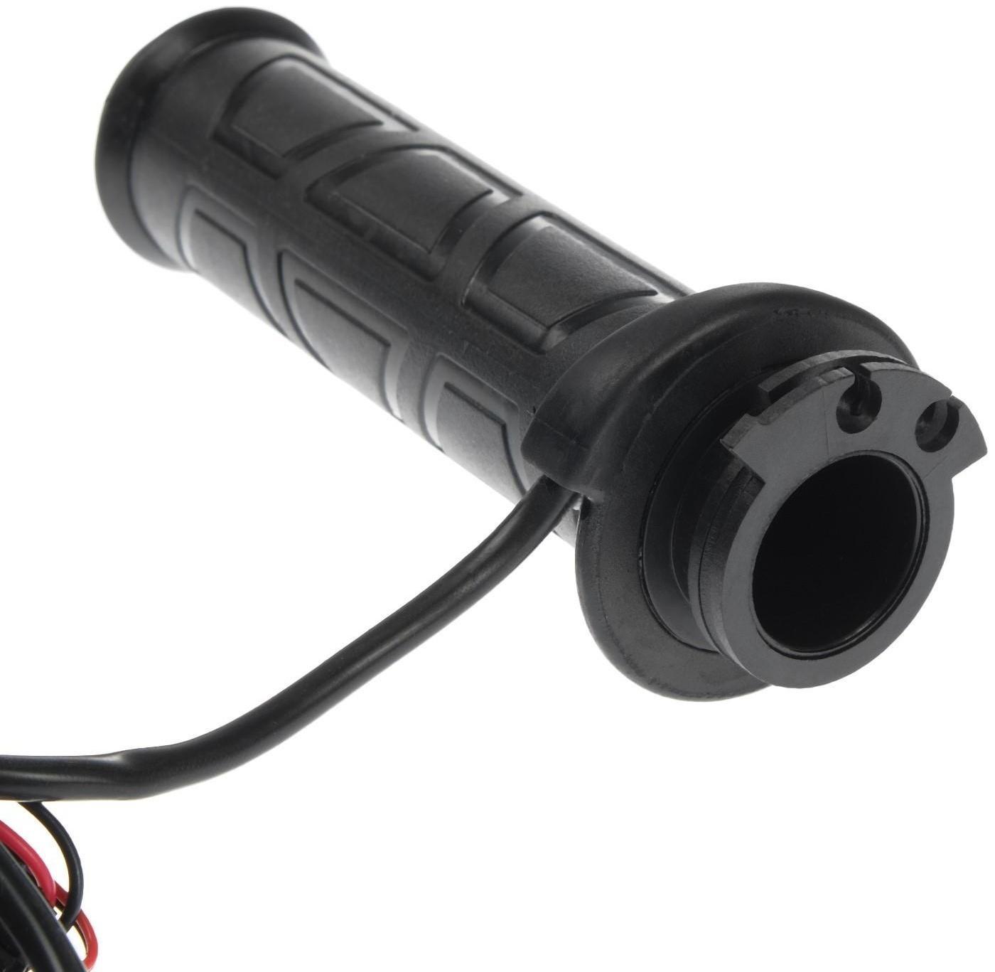 Ручки руля с подогревом, с регулятором, 12В, посадка 22 мм, черный, набор 2 шт