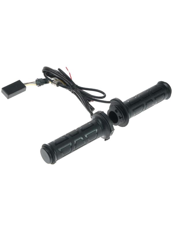 Ручки руля с подогревом, с регулятором, 12В, посадка 22 мм, черный, набор 2 шт