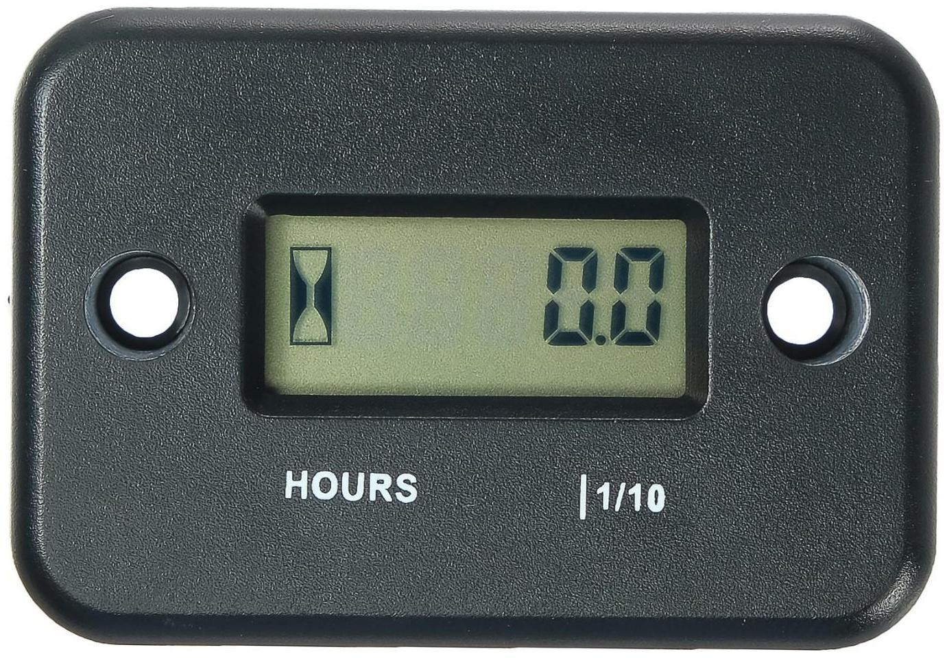 Счетчик моточасов 54х35х14 мм, ЖК-дисплей, IP67, черный