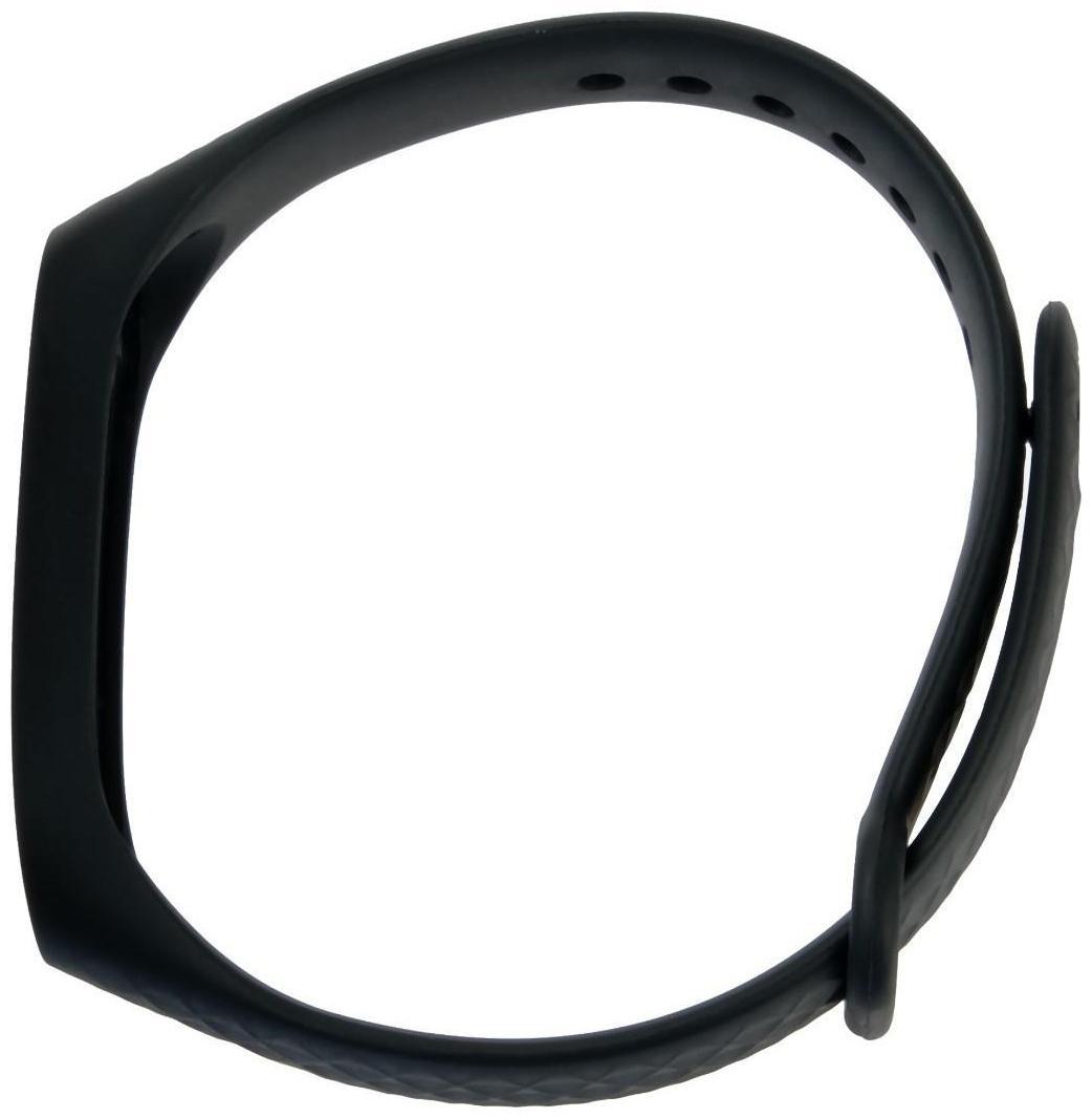 Ремешок для фитнес-браслета Mi Band 3/4 LuazON, ребристый, черный