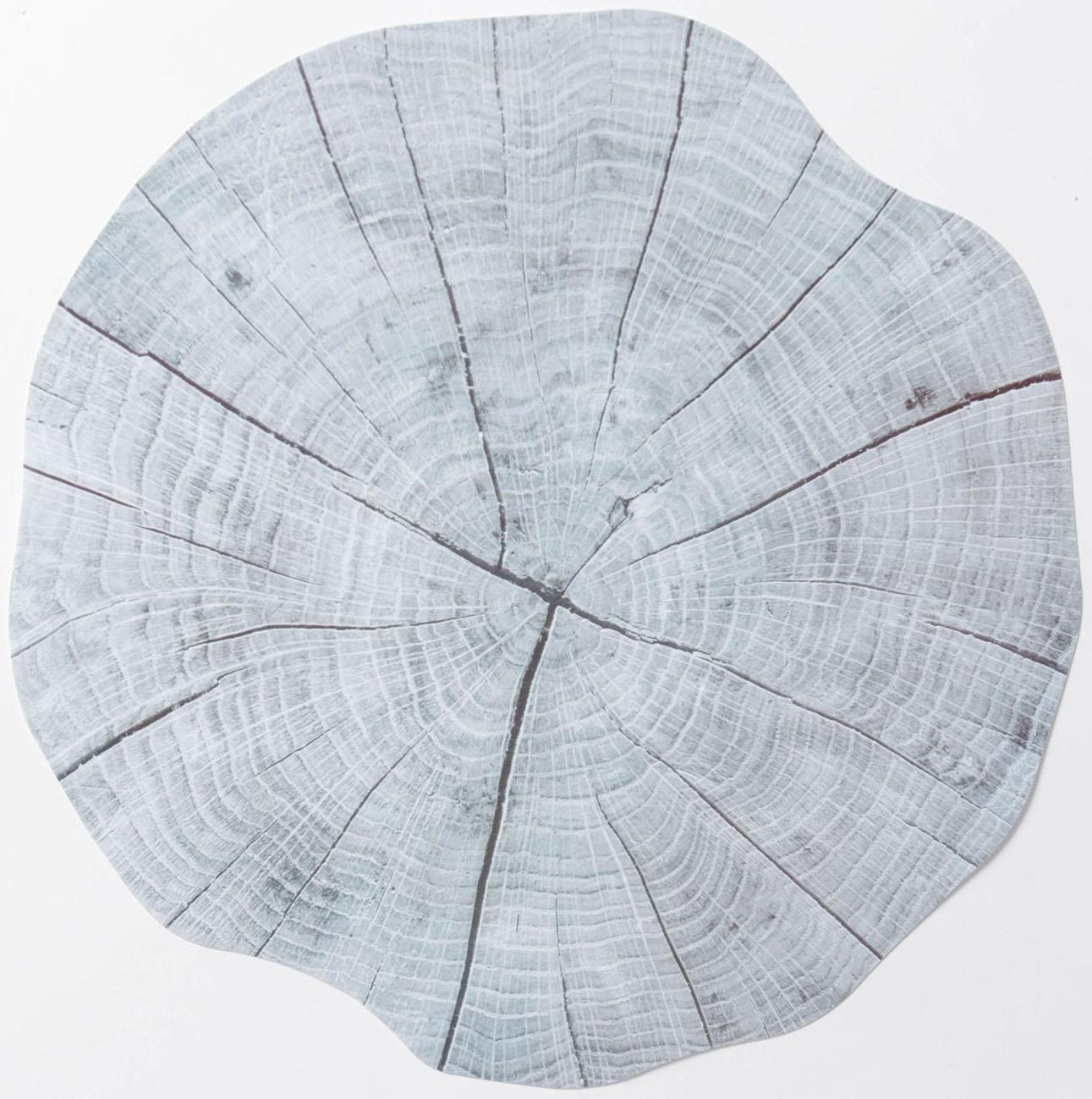 Салфетка сервировочная на стол «Спил», 38×39 см, цвет серый