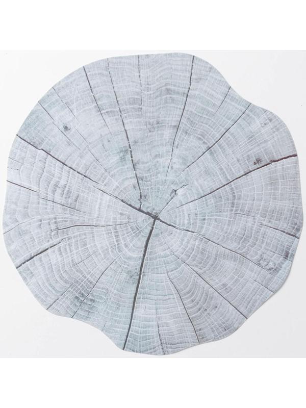 Салфетка сервировочная на стол «Спил», 38×39 см, цвет серый