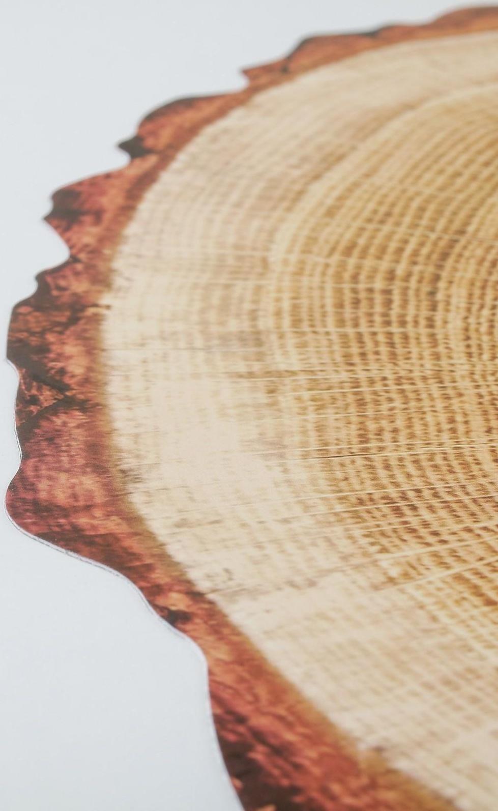 Салфетка сервировочная на стол «Спил», 38×39 см, цвет бежевый