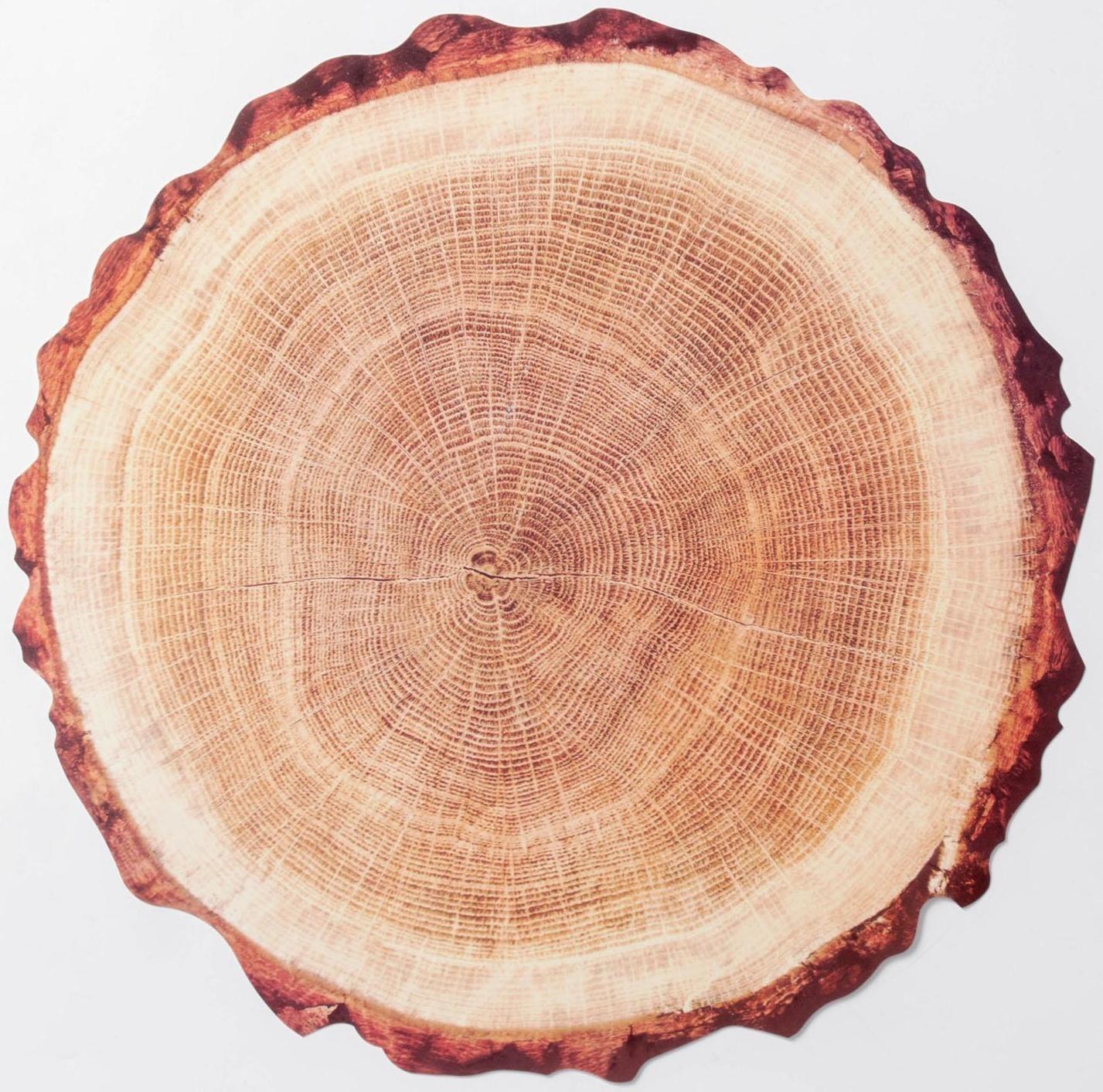 Салфетка сервировочная на стол «Спил», 38×39 см, цвет бежевый